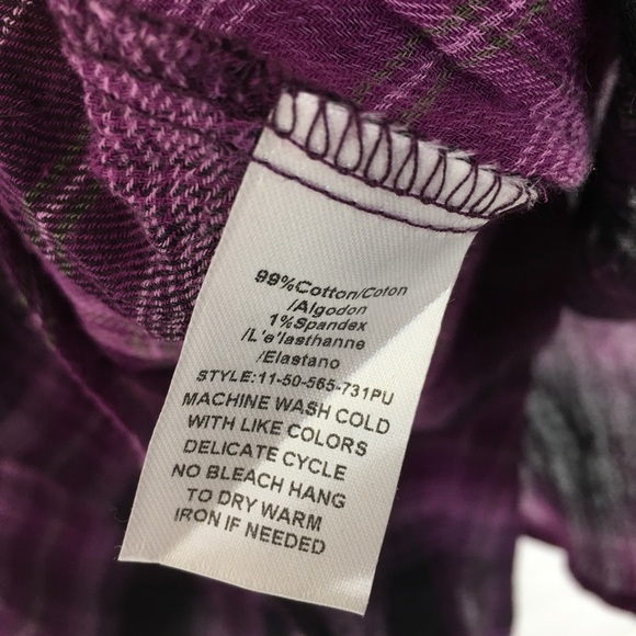 Stetson Plaid Button Down Shirt Floral Embroidered Western Cowgirl Women’s Sz XL - Picture 7 of 13